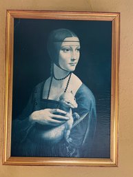 Leonardo Da Vinci's Lady With An Ermine Replica Framed -LR13