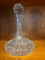 #108 Crystal Decanter Star Of David