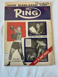 #258 Ring Magazine August 1955 Marciano-olson-moore On Cover