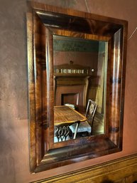 1850's Flamed Mahogany Mirror -DR9