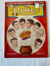 #262 Ring Magazine April 1938 Farr-braddock Fight Pictures On Cover