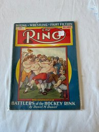 #265 Ring Magazine December 1933 Battlers Of The Hockey Rink In Cover