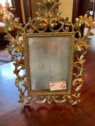 Heavy Ornate Brass Victorian Picture Frame -LR29