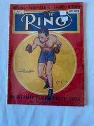 #268 Ring Magazine November 1933 Barney Ross On Cover