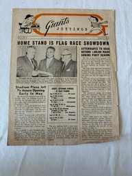 #279 Giants Jottings August 12, 1958
