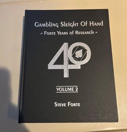 Gambling Sleight Of The Hand 'Forte Year Of Research' Vol II Signed By Author Steve Forte