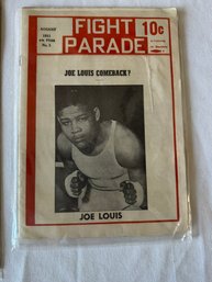 #283 Fight Parade August 1951 Joe Louis On Cover