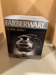 781 Faberware THE WHISTLER II 10 Cup Glass Kettle