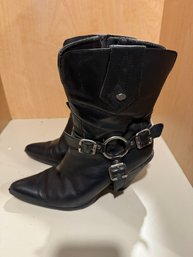 799 Woman's Harley Davidson Riding Leather Boots Size 8