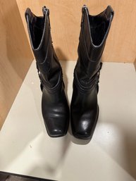 800 Woman's Harley Davidson Riding Leather Boots Size 8