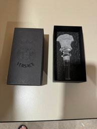 Rosenthal For  Versace Wine Stopper In Box - Signed