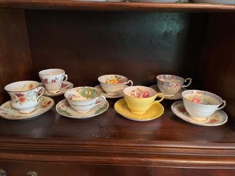7 Tea Cups And Saucers 2 Paragon Shelley Etc. -LV23
