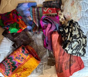 Lot Of Scarves Some Silk - Bd1-12