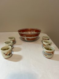 Lot Of Asian Bowl & 6 Candles