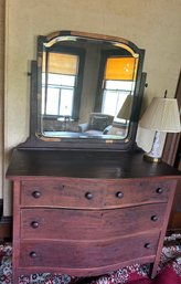 Antique Mahogany Dresser With Tilt Top Mirror BD3 - 1
