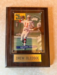 Drew Bledsoe Patriots Card On Plaque - LV42