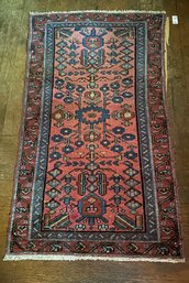Persian Wool Rug In Reds Salmon And Blues  - UPBATH1