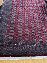 Oriental Rug With Fringe - Red & Turquoise - 4