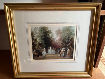 Framed Print Titled The Mall In St. James Park By Thomas Gainsborough 1727-1788 - 91