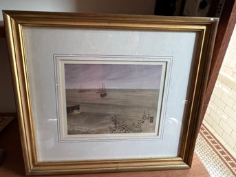 Framed Print Titled The Ocean By James Abbott Mc Neill Whistler 1834-1903 - 92