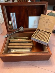 Cigar Collectors Lot Includes Humidor And Cigars From Around The World - 115