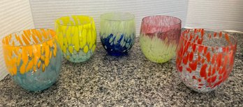5 Colorful Handmade Murano Glasses -DR60
