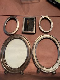 Sterling Silver Lot Of 5 Antique Picture Frames - 141