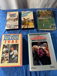 #12 Lot Of 5 Golf Related Items - 3 Books & 2 Vcr Tapes