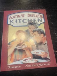 R76 Aunt Bee's Kitchen Meyal Sign