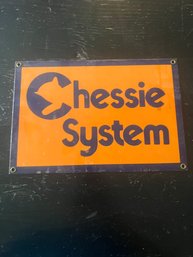 R83 Chessie System Metal Sign 11 X 7 1/2