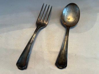 Sterling Childs Spoon And Fork Set - 175