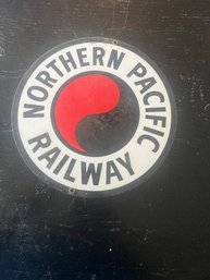 R90  Northern Pacific Railway 10' Metal Sign