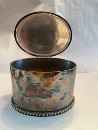 Callie Huger 1947 Elkington And Co Large Trinket Box Monogramed See Markings In Picture - 192
