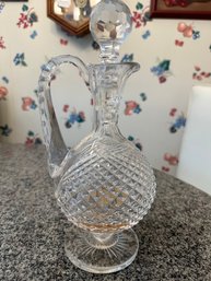 Crystal Glass Decanter With Crystal Stopper - K12