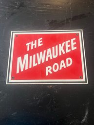 R97 The Milwaukee Road Metal Sign 8 1/2