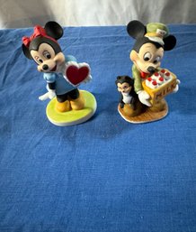 #31 Walt Disney Productions Minnie & Mickey Figurines 4'T