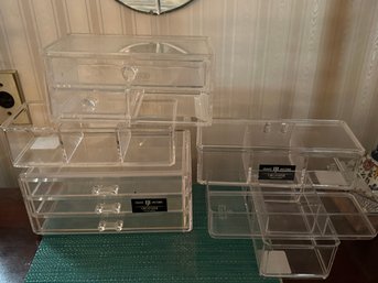 6 Acrylic Storage Containers For Makeup & Small Items - Fb4