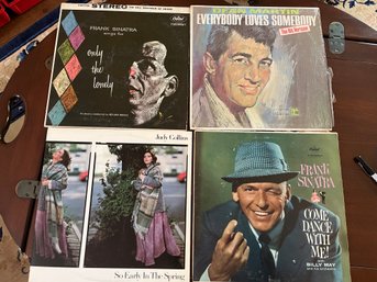 4 Vintage Albums - 2 Frank Sinatra, Dean Martin And Judy Collins - R25