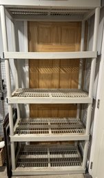 825 Plastic 4 Shelf Unit - Shelving Unit Only 6ft T
