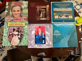 6 Assorted Vintage Albums - Includes Maurice Chevalier - R33