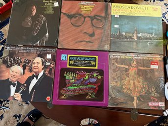6 Assorted Classical Music Albums - Includes Shostakovich Symphony No. 4 - R36