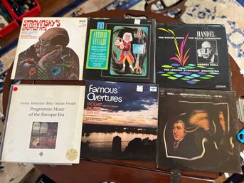 6 Album Lot Of Assorted Classical Music Includes Famous Overtures  - R47