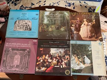 6 Vintage Classical Albums Including Sergio Florentino Plays Chopin - R49