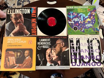 6 Vintage Jazz Albums Including Duke Ellington At Newport - R50