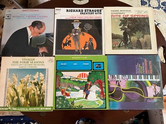 6 Vintage Classical Albums Including Vivaldi Four Seasons - R58