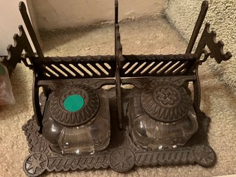 Antique Inkwell - Wrought Iron - R78