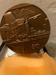 Boston 350th Jubilee Solid Bronze Paper Weight Limited Ed Of 9500 - R83