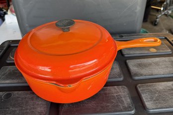 #982 Orange Le Creuset Pan
