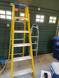 Like New Yellow 6 Foot Werner Ladder - G15