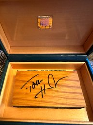 Tom Heinsohn Signed Parquet Grand Finale At The Garden   4/21/95 - D5